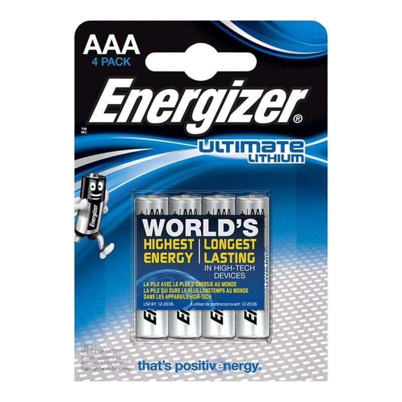 ENERGIZER - ULTIMAT LITIUM AAA L92 LR03 1,5V *4