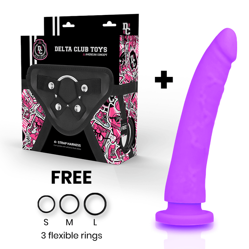 DELTA CLUB - TOYS ARNES + DONG PURPLE SILICONE 20 CM -O- 4 CM - Image 2