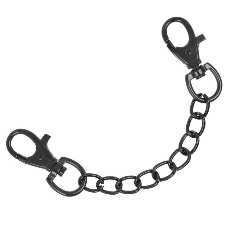 FETISH SUBMISSIVE DARK ROOM - VEGAN LEATHER HANDCUFFS WITH NEOPRENE LINING - Image 3