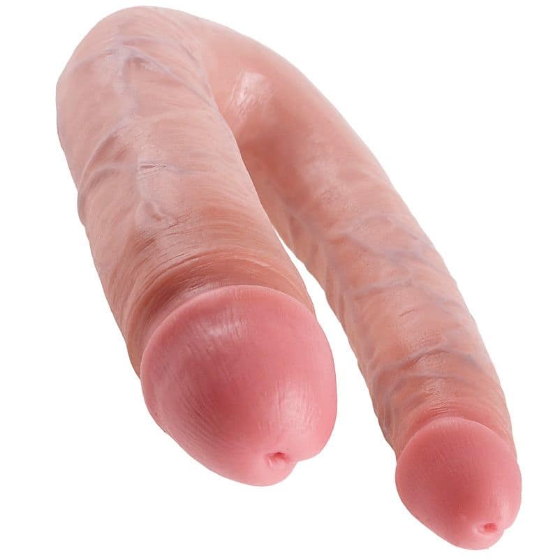 KING COCK - U-SHAPED LARGE DOUBLE TROUBLE FLESH 17.8 CM - Image 3