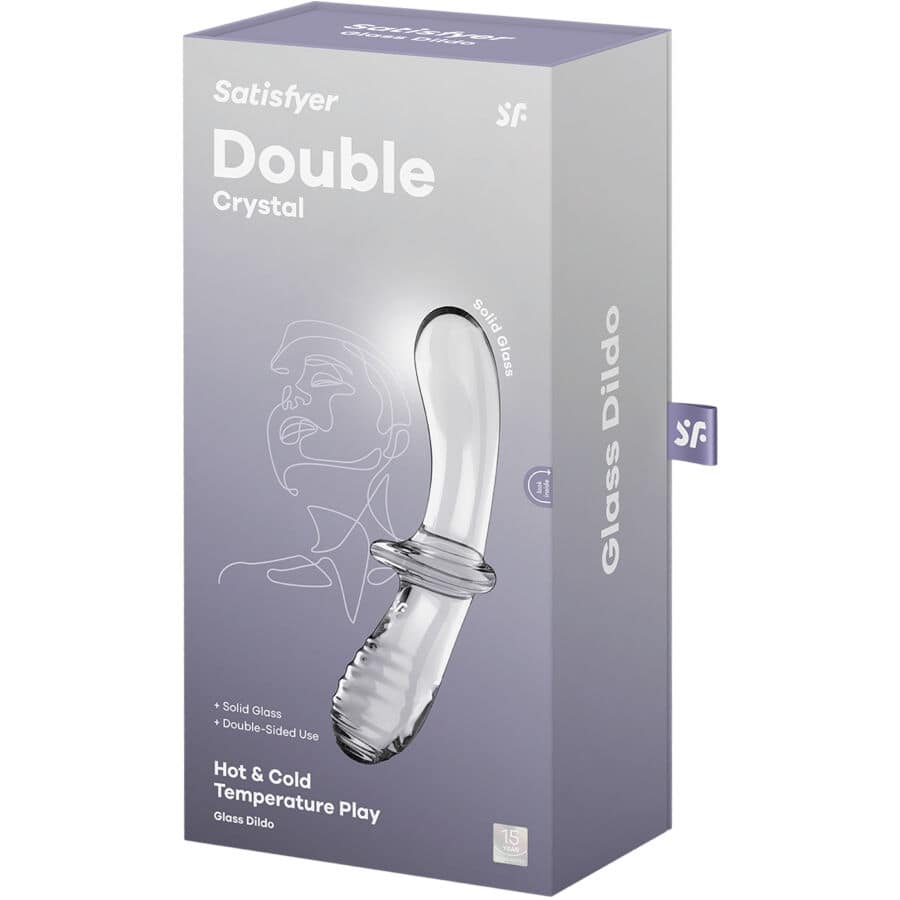 SATISFYER - DOUBLE CRYSTAL DILDO TRANSPARENTE - Image 5