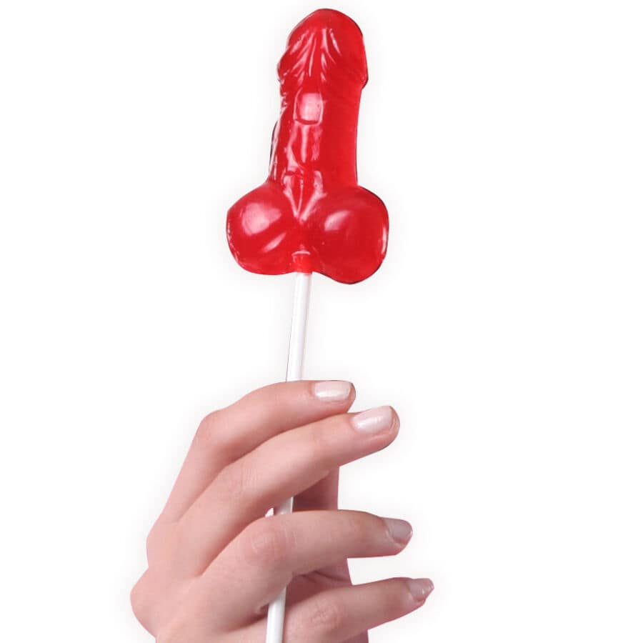 SECRETPLAY - DISPLAY ASSORTMENT PENIS LOLLIPOPS STRAWBERRY 40 UNITS - Image 2