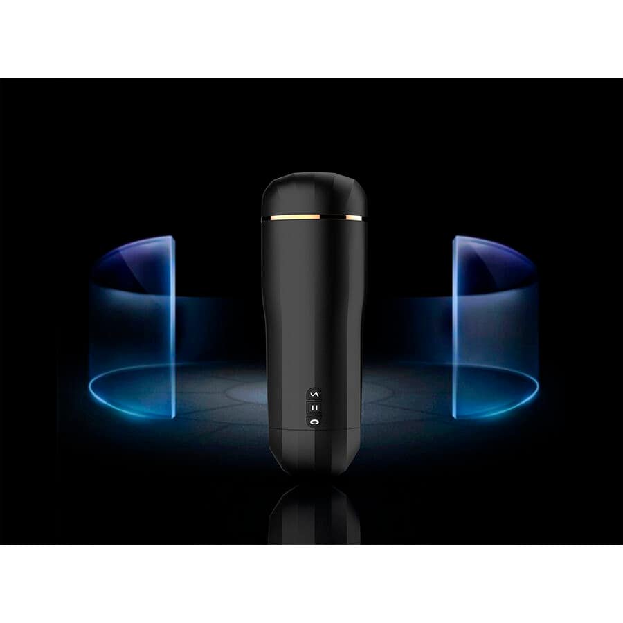 SHEQU - SNÖ VAGINA MASTURBATOR MED VIBRATION OCH SUG