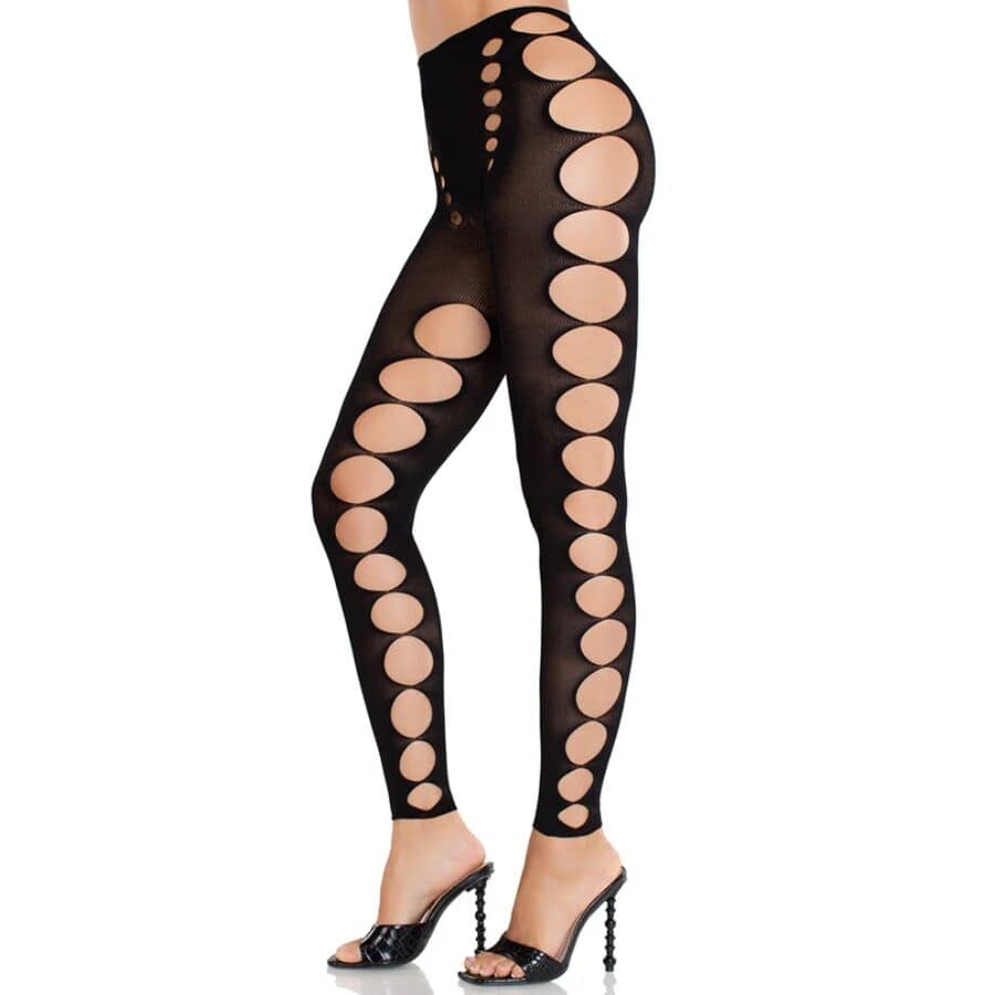 LEG AVENUE - STRAPLESS SEAMLESS OPAQUE STOCKINGS BLACK - Image 2