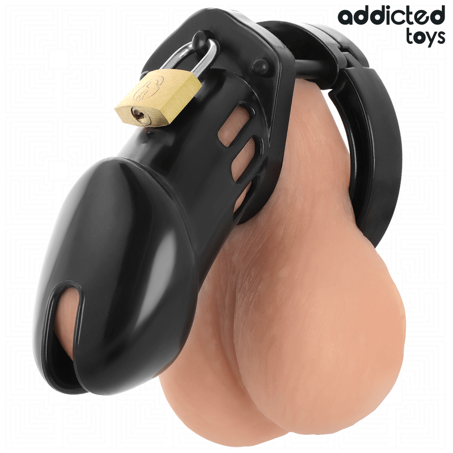 ADDICTED TOYS LOCKED - OBSIDIAN HOLD PENIS CAGE SIZE M - Image 3