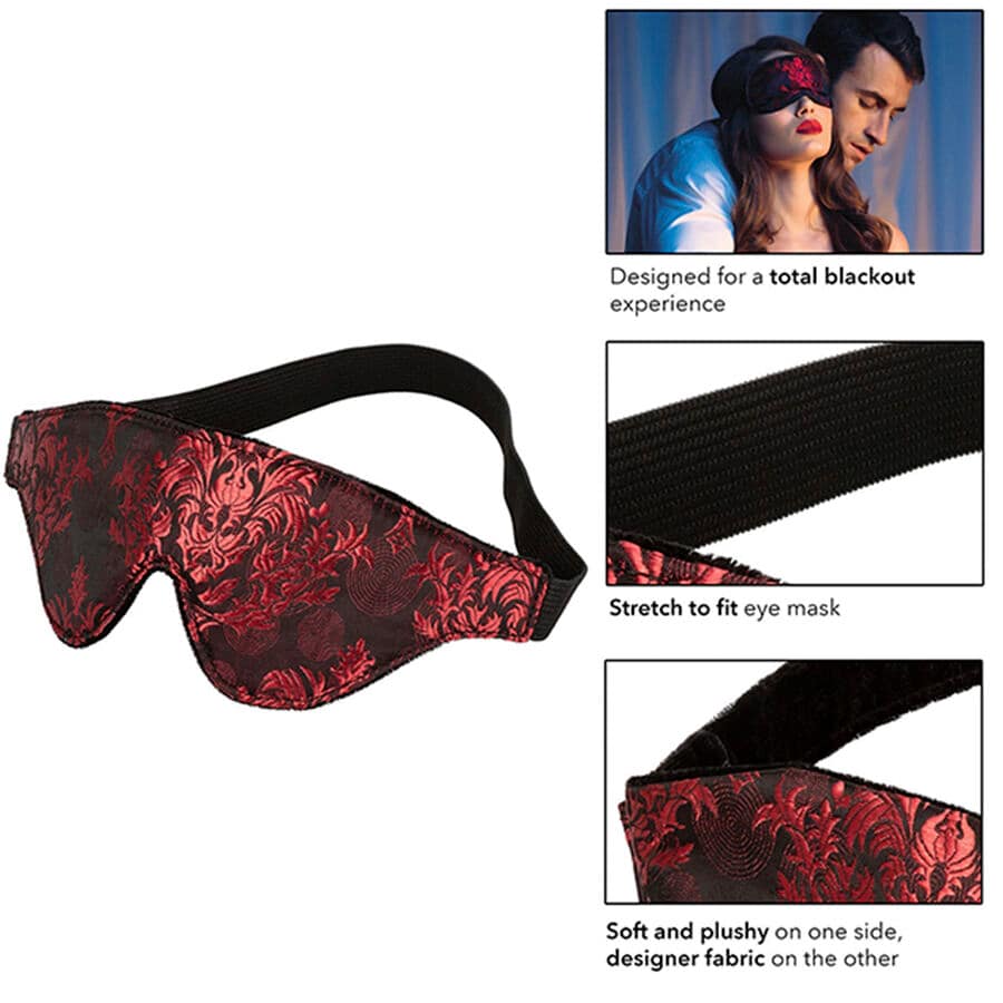 CALEXOTICS - SCANDAL OPAQUE EYE MASK WITH RED DETAILS - Image 3