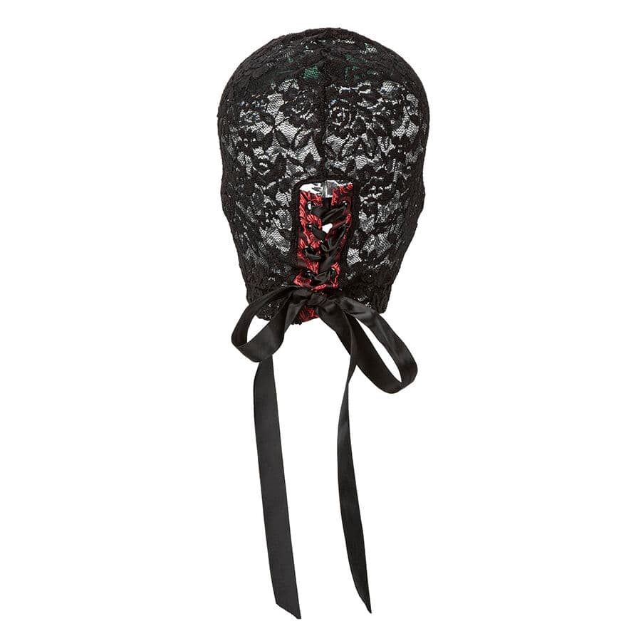 CALEXOTICS - SCANDAL BLACK LACE BALALAVA WITH BOW - Image 3