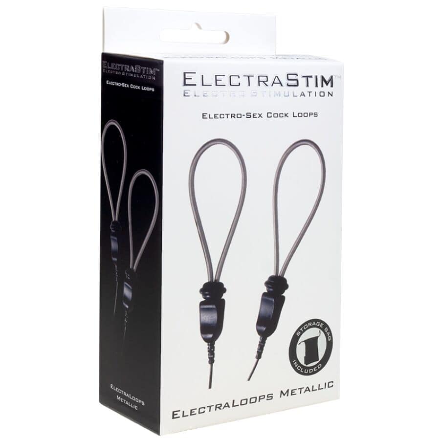 ELECTRASTIM - ELECTRALOOPS E-STIM ADJUSTABLE METAL PENIS RINGS - Image 2