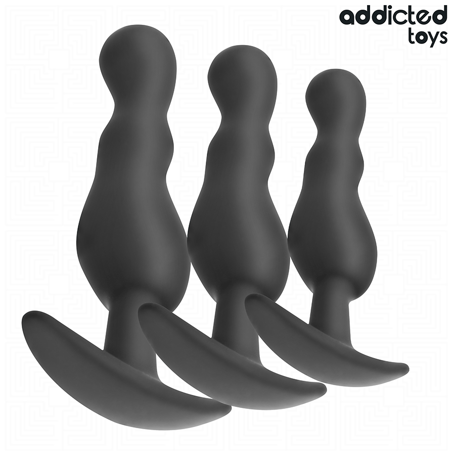 ADDICTED TOYS - SET OF 3 ANAL PLUG SILICONE MODEL 1 - Image 2