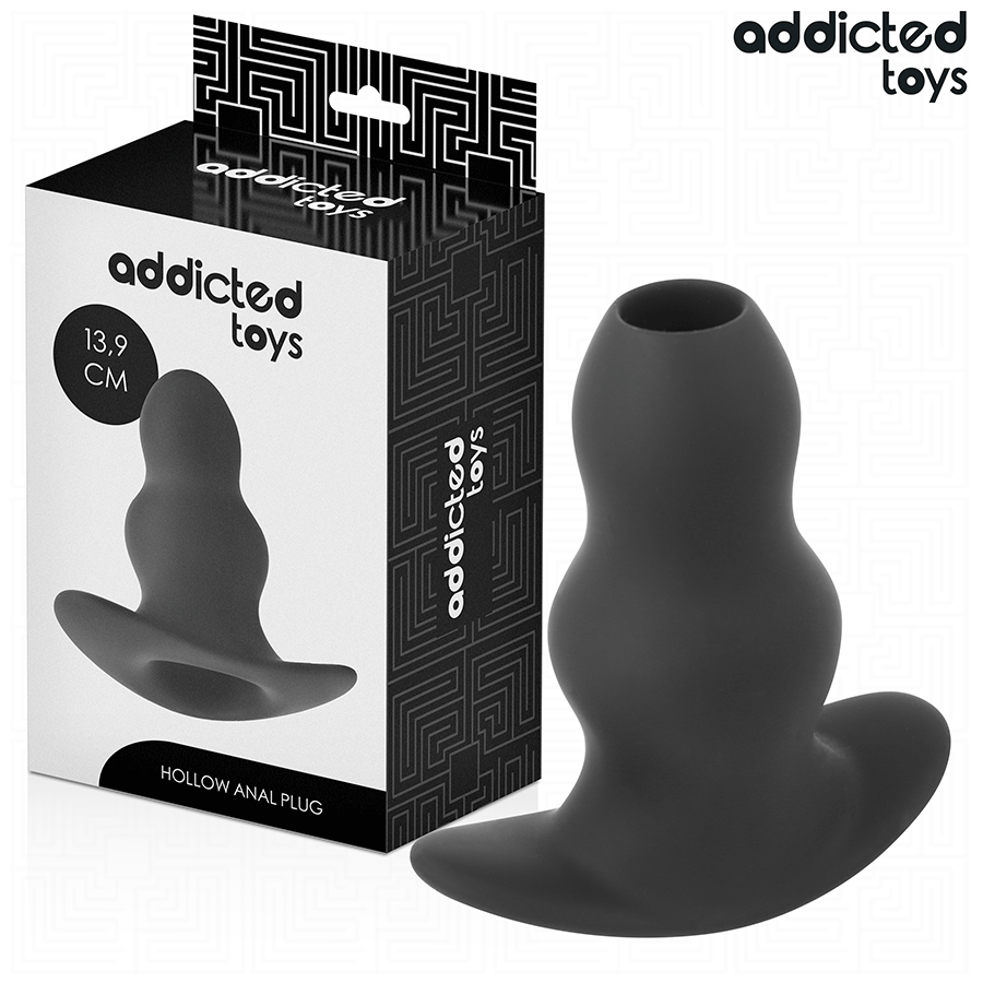 ADDICTED TOYS - IHÅLIG ANALPLUGG SILIKON STORLEK XL 13,9 CM