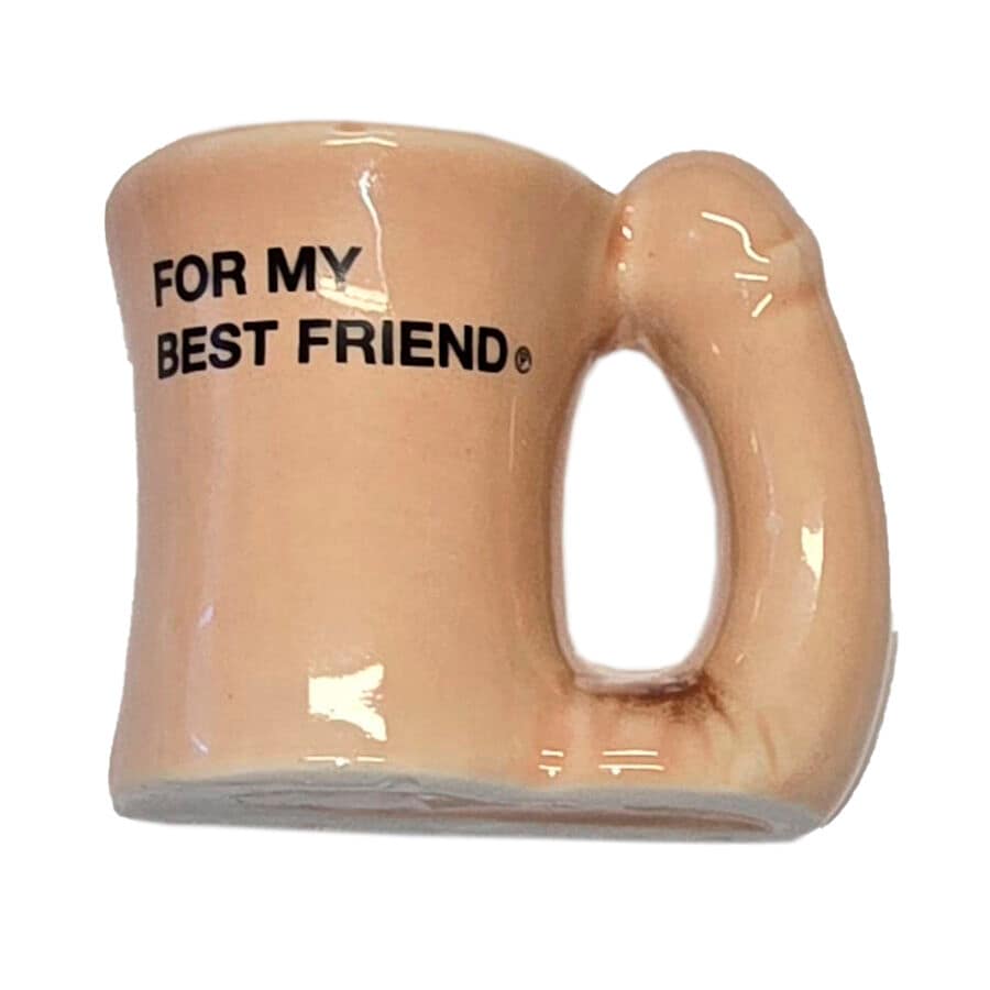 DIABLO PICANTE CERAMIC MUG MAGNET WITH PENIS HANDLE “FOR MY BEST FRIEND”