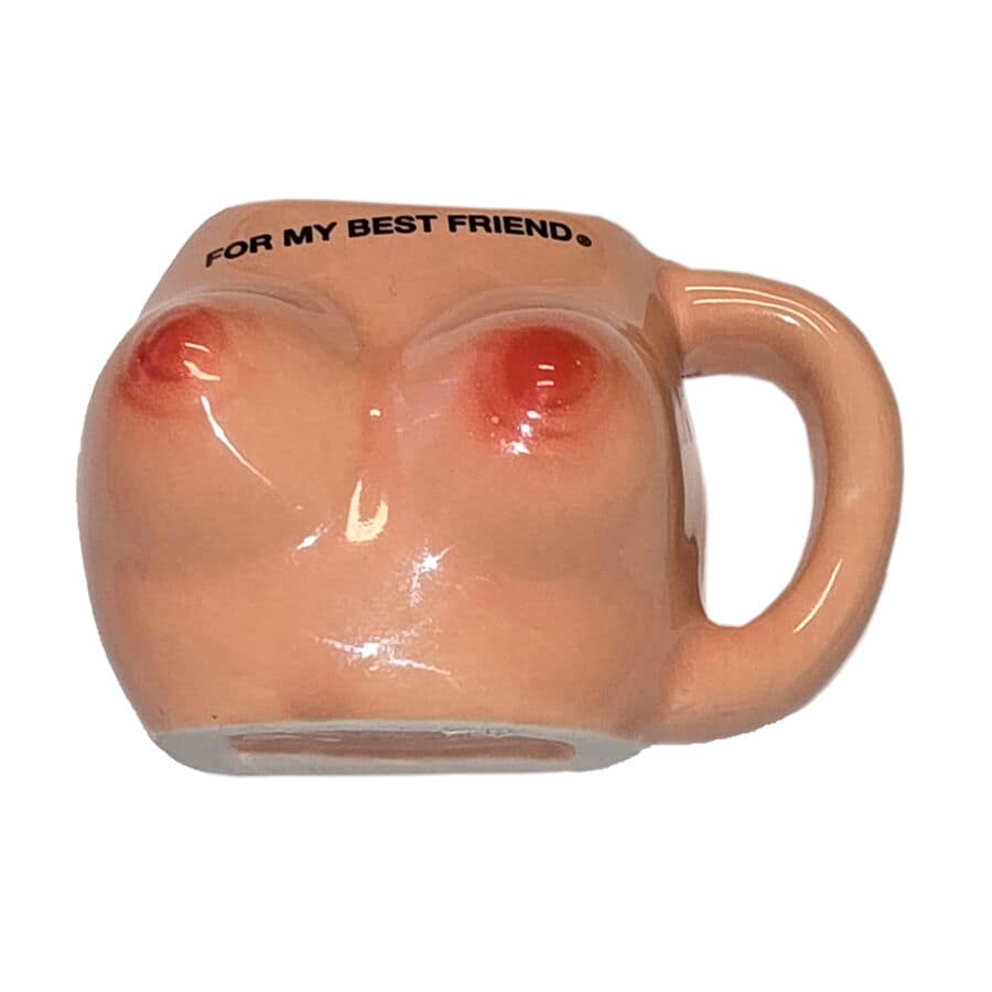 DIABLO PICANTE BREAST MAGNET ON A CERAMIC MUG “FOR MY BEST FRIEND”