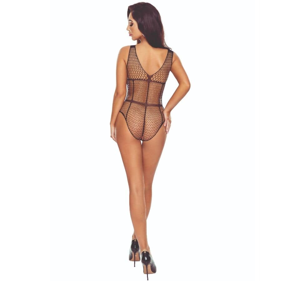 PASSION - BS114 BLACK GRID BODYSTOCKING - Bild 2