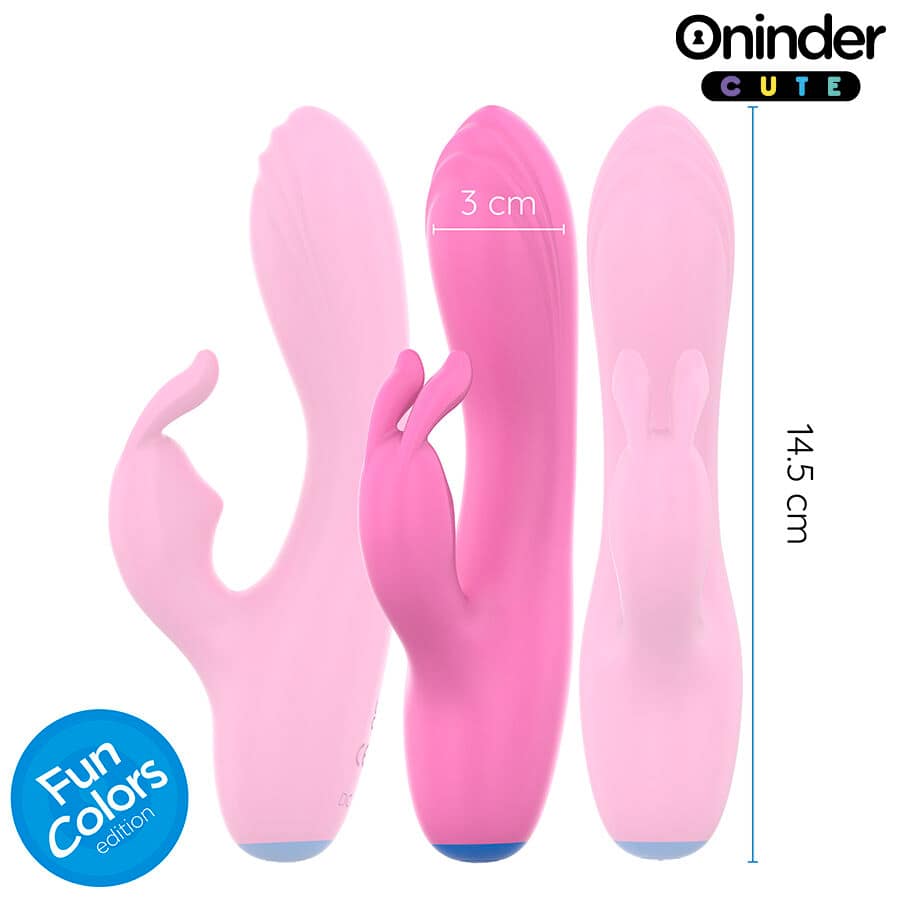 ONINDER CUTE - LOVE BUNNY VIBRATOR G-SPOT CLITORIS - FREE WORLDWIDE APP - Image 3