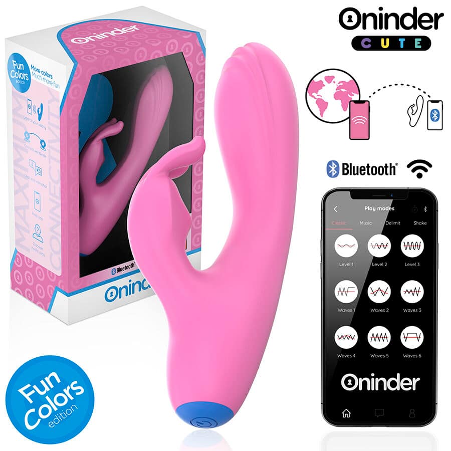 ONINDER CUTE - LOVE BUNNY VIBRATOR G-SPOT CLITORIS - FREE WORLDWIDE APP - Image 2