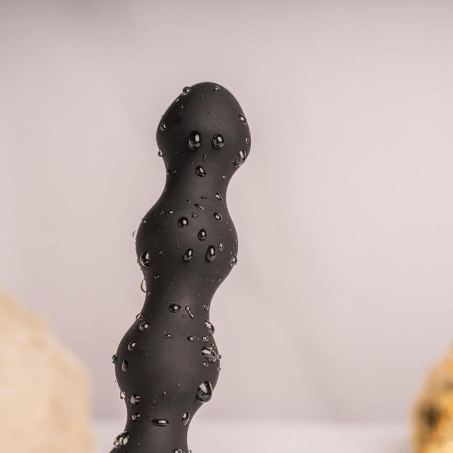 ROCKS- OFF - PETITE SENSATIONS PEARLS ANAL PLUG VIBRATOR BLACK - Image 3