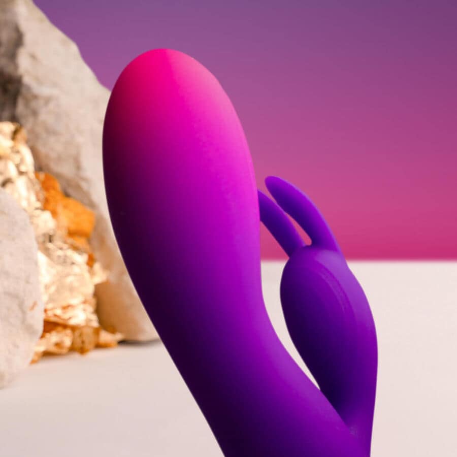 ROCKS- OFF - GLO- GIRL PURPLE RABBIT VIBRATOR - Image 2