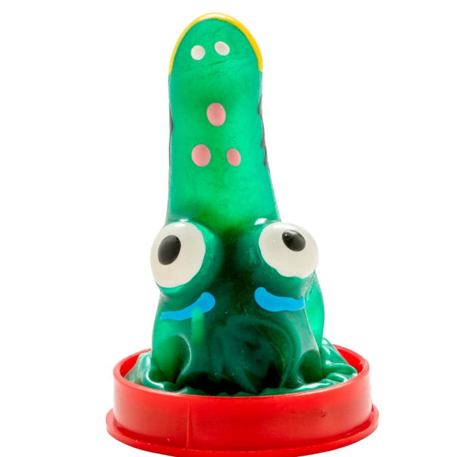 CONDOMERIE - HANDPAINTED NOVELTY CONDOMS CROCODILE MODEL 1 - Image 3