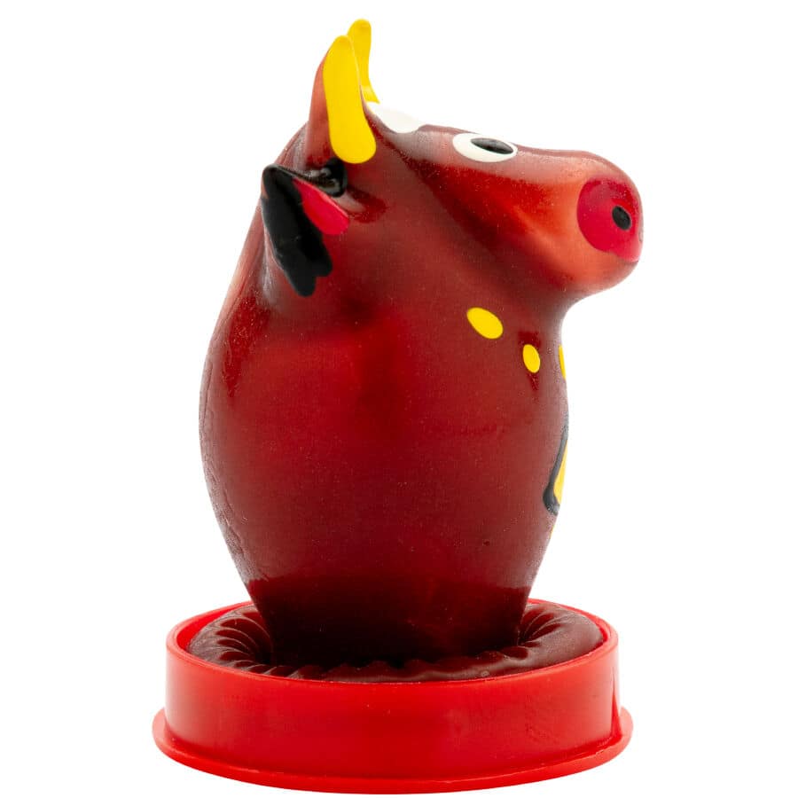 CONDOMERIE - HANDPAINTED NOVELTY CONDOMS BULL MODEL 1 - Image 2