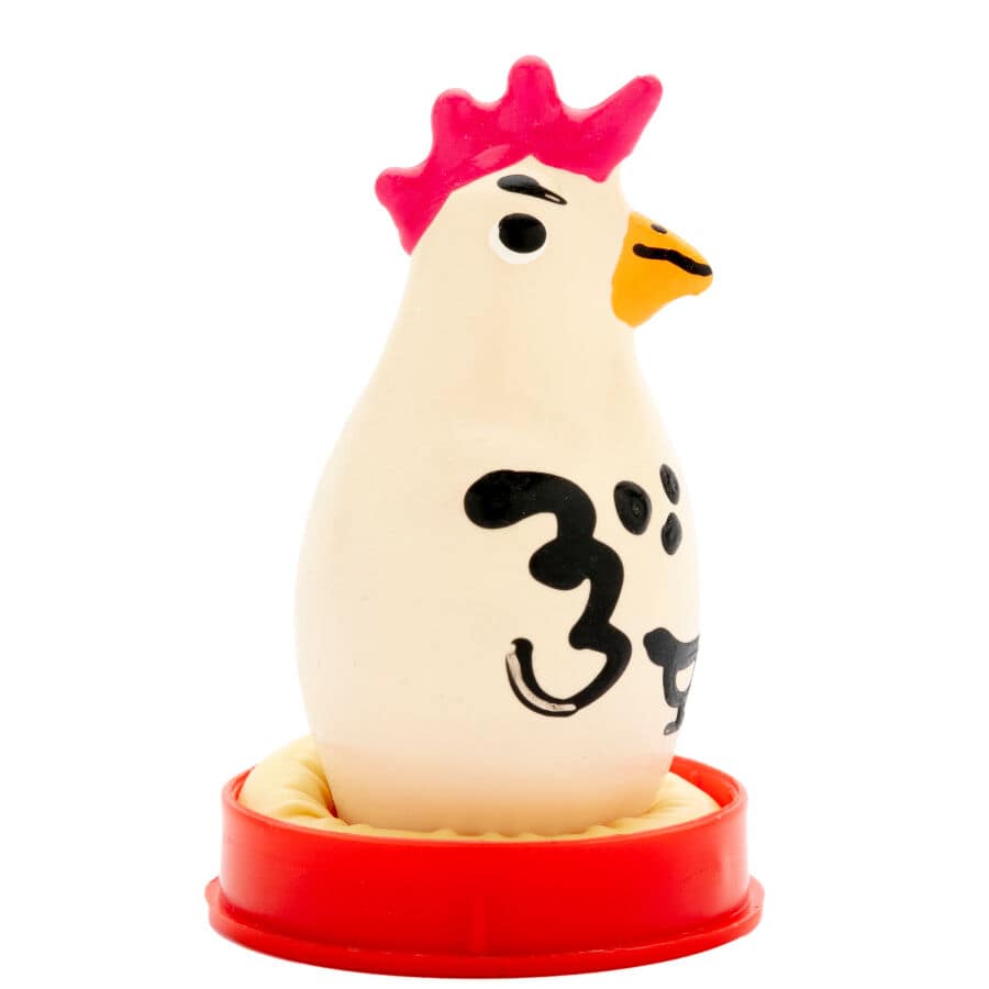 CONDOMERIE - HANDPAINTED NOVELTY CONDOMS COCKY ROOSTER - Image 2