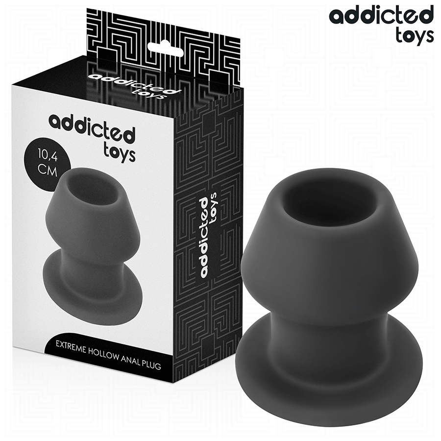 ADDICTED TOYS - EXTREM IHÅLIG ANALPLUGG SILIKON STORLEK L 10,4 CM