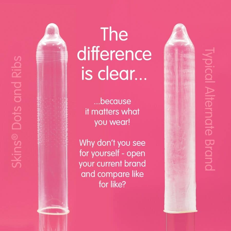 SKINS - DOTS  RIBS PREMIUM CONDOMS PACK 4 - Image 3