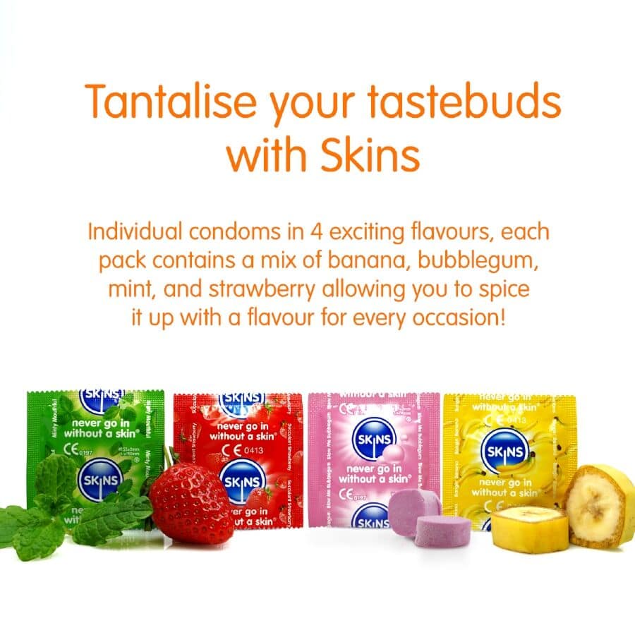 SKINS - MULTI FLAVORS PREMIUM CONDOMS PACK 8 - Image 3