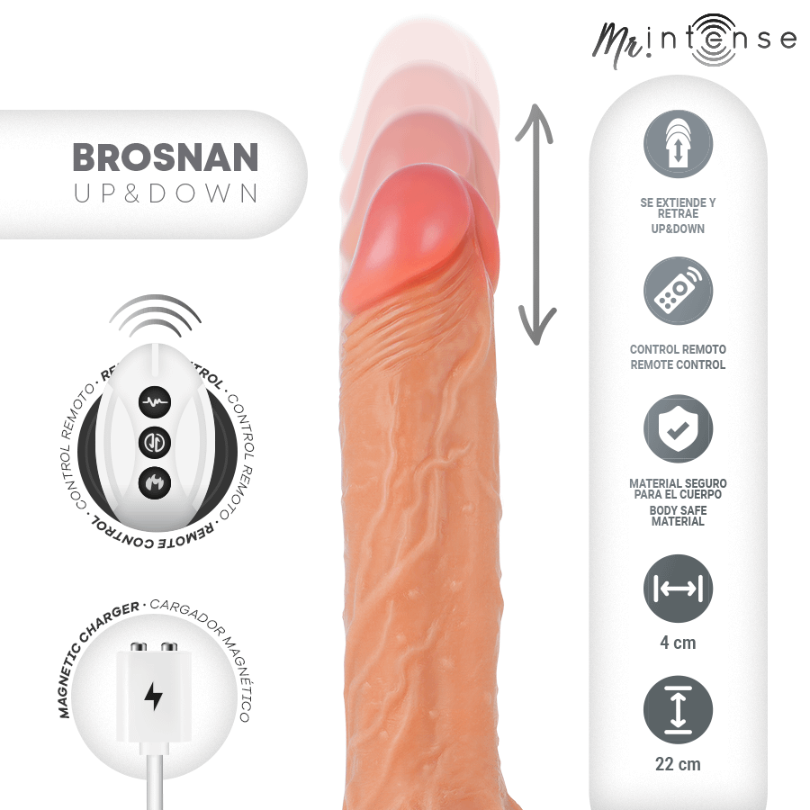 MR INTENSE - BROSNAN REALISTIC PENIS REMOTE CONTROL 22 CM -O- 4 CM - Image 3