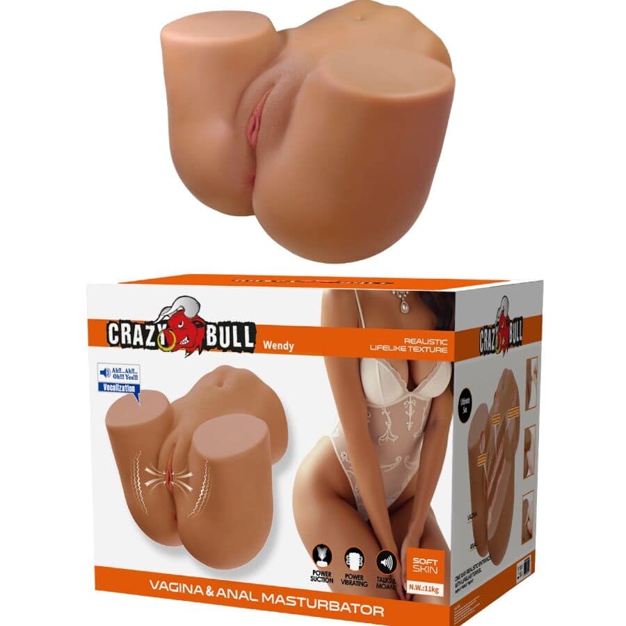 CRAZY BULL - WENDY REALISTIC FEMALE BUTT VIBRATOR AND SUCKER WITH SOUND 11 KG - Bild 2