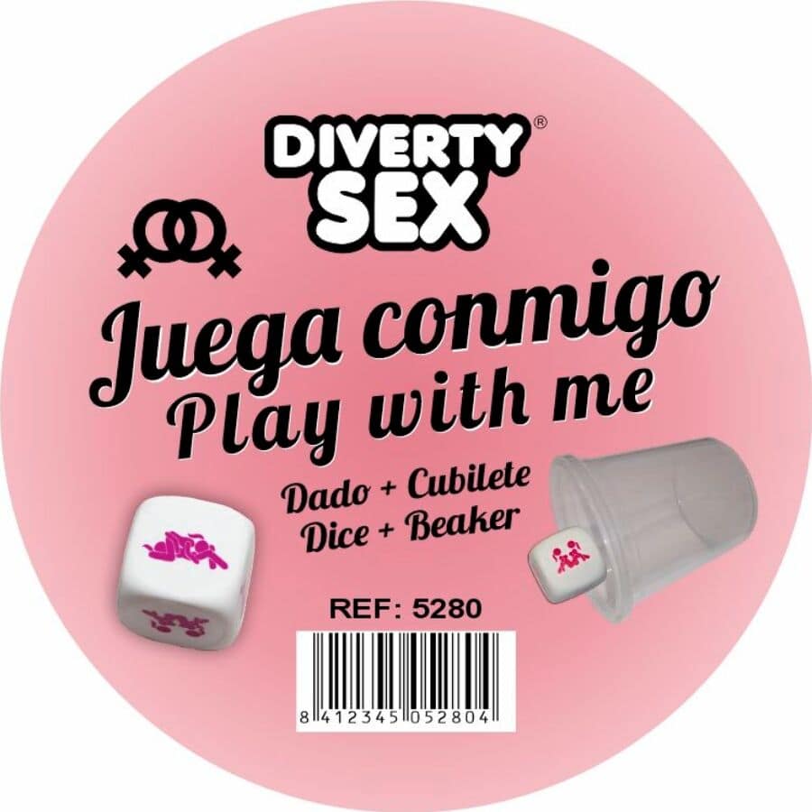 DIABLO PICANTE - WHITE HARD DICE WITH WOMAN POSITIONS AND CUBE