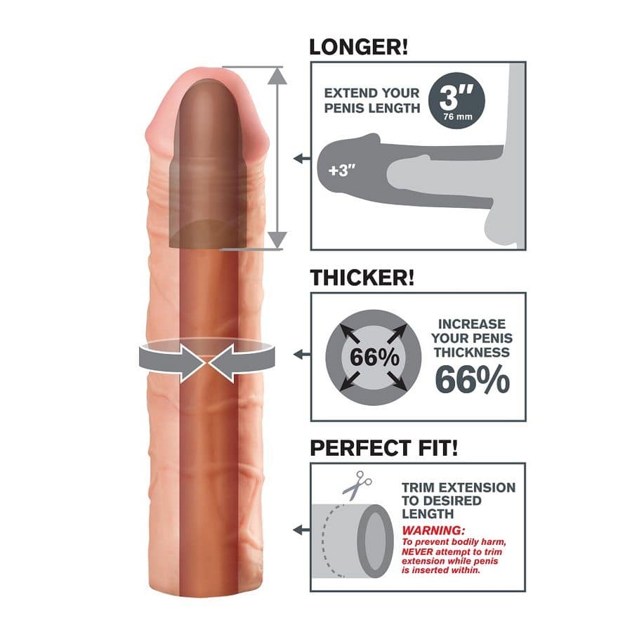 FANTASY X- TENSIONS - MEGA 3 EXTENSION FLESH - Bild 3