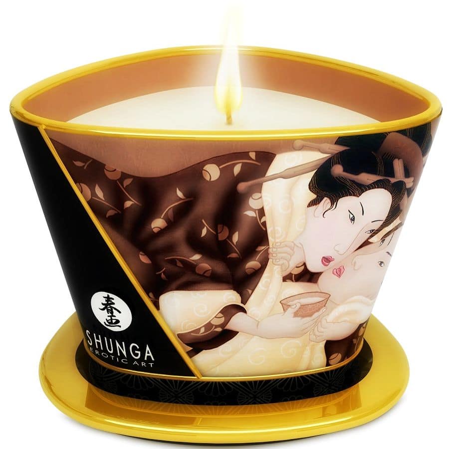 SHUNGA - MINI CARESS BY CANDELIGHT CHOKLADMASSAGELJUS 170 ML