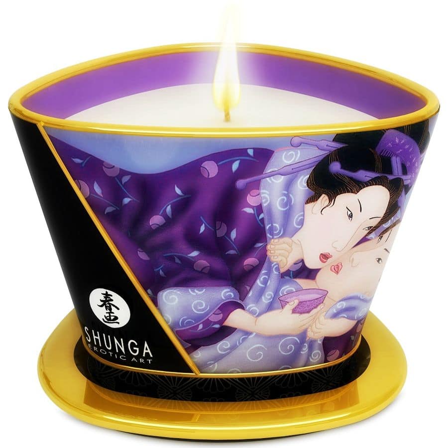 SHUNGA - MINI CARESS BY CANDELIGHT MASSAGELJUS MED EXOTISKA FRUKTER 170 ML