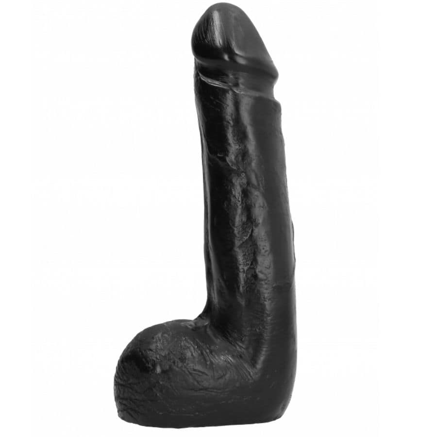 ALL BLACK - SOFT BLACK REALISTIC DILDO 20 CM - Image 2