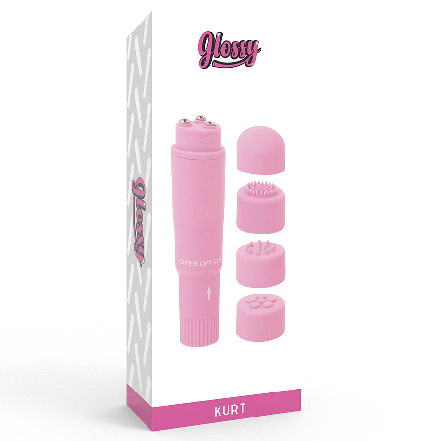 GLOSSY - KURT POCKET MASSAGER PINK - Image 4