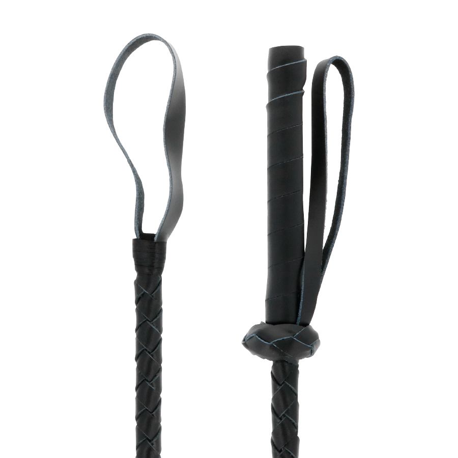 DARKNESS - LEATHER FETISH BDSM WHIP 60CM - Image 2
