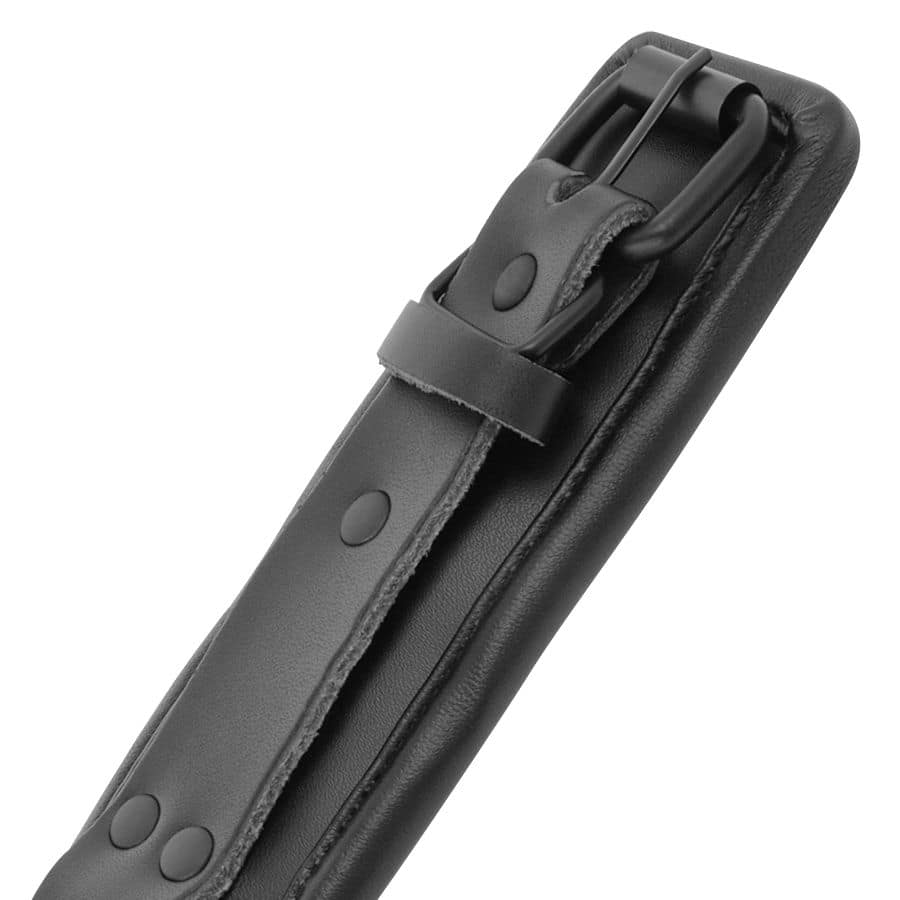 DARKNESS - ADJUSTABLE BLACK LEATHER HANDS HANDCUFFS - Image 3