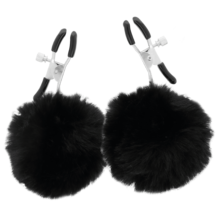 DARKNESS - NIPPLE CLAMPS WITH POM POMS 1 - Bild 2