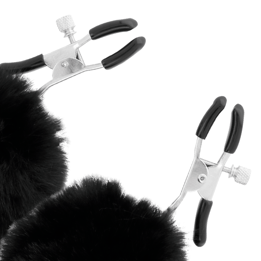 DARKNESS - NIPPLE CLAMPS WITH POM POMS 1 - Bild 3