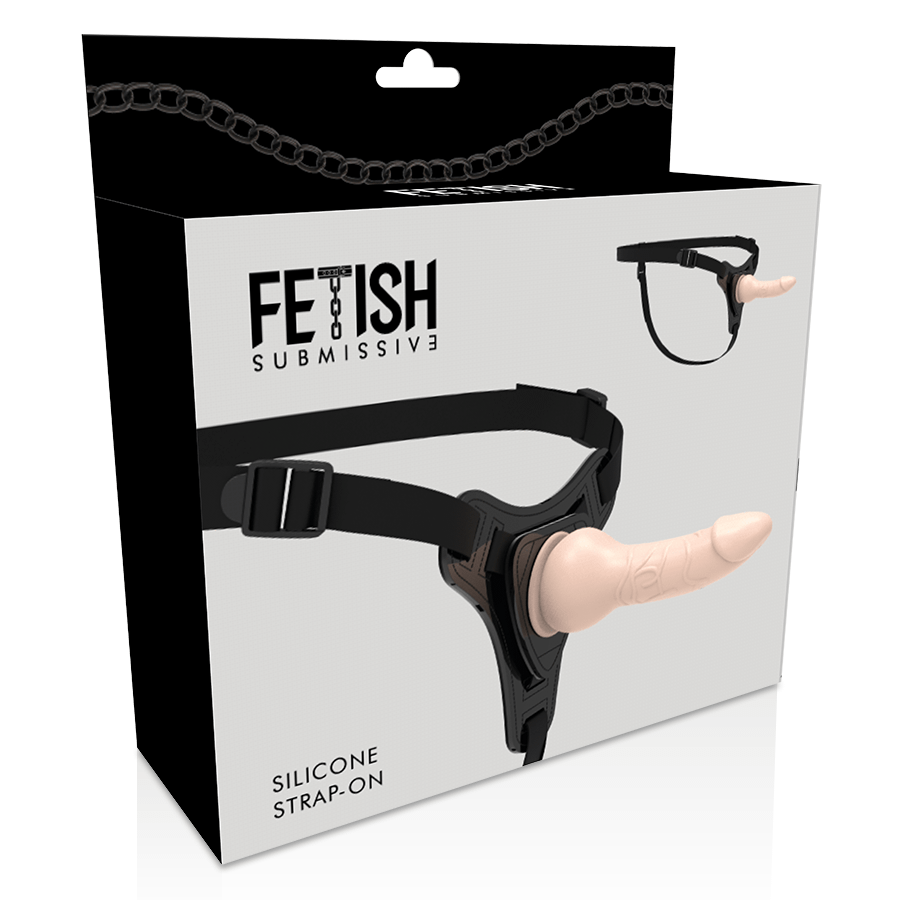 FETISH SUBMISSIVE HARNESS - FLESH REALISTIC SILICONE 16 CM - Bild 5
