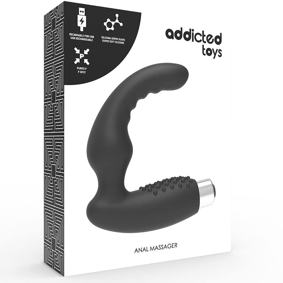 ADDICTED TOYS - PROSTATIC VIBRATOR RECHARGEABLE MODEL 2 - BLACK - Bild 5