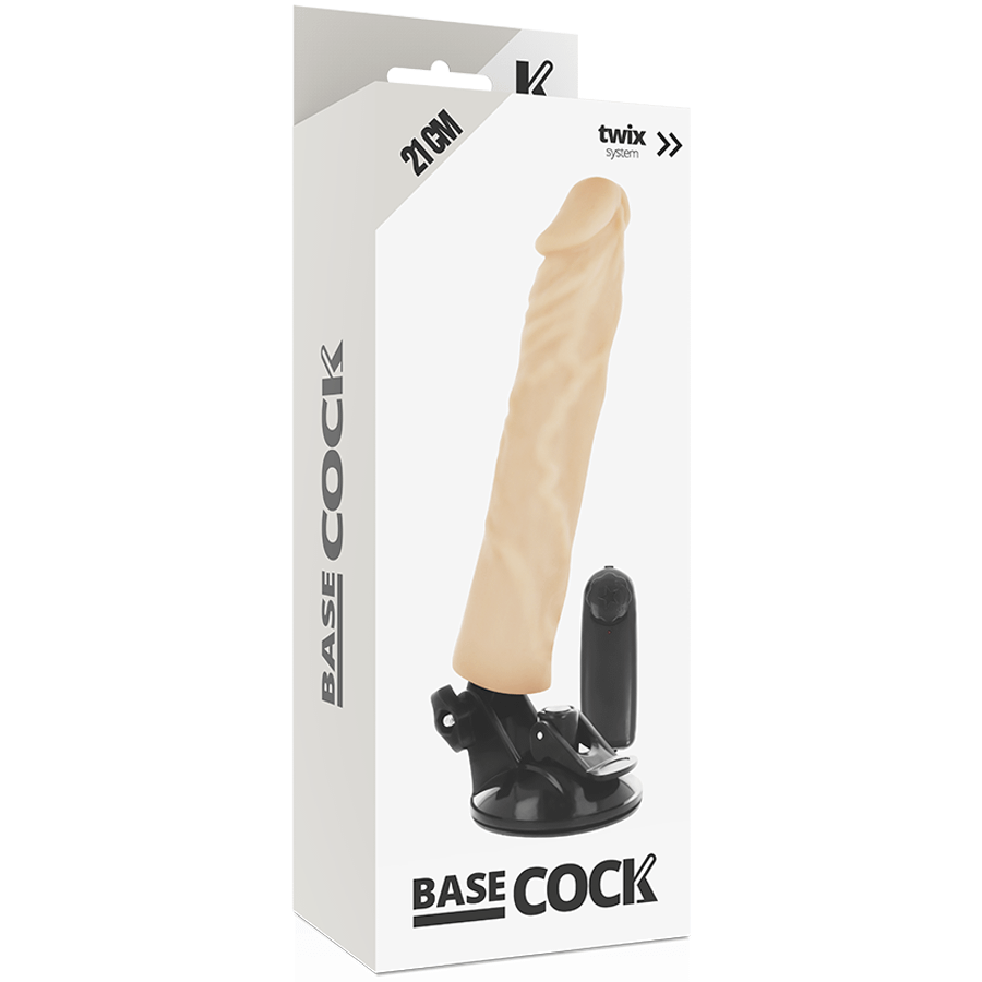 BASECOCK - VIBRADOR REALÍSTICO CONTROL REMOTO NATURAL 21 CM -O- 4 CM - Image 5