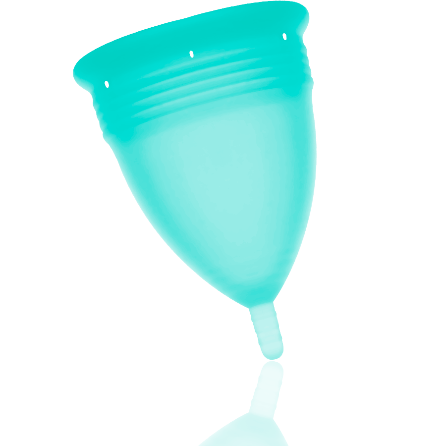 STERCUP - FDA SILICONE MENSTRUAL CUP AQUAMARINE - SIZE S - Image 2