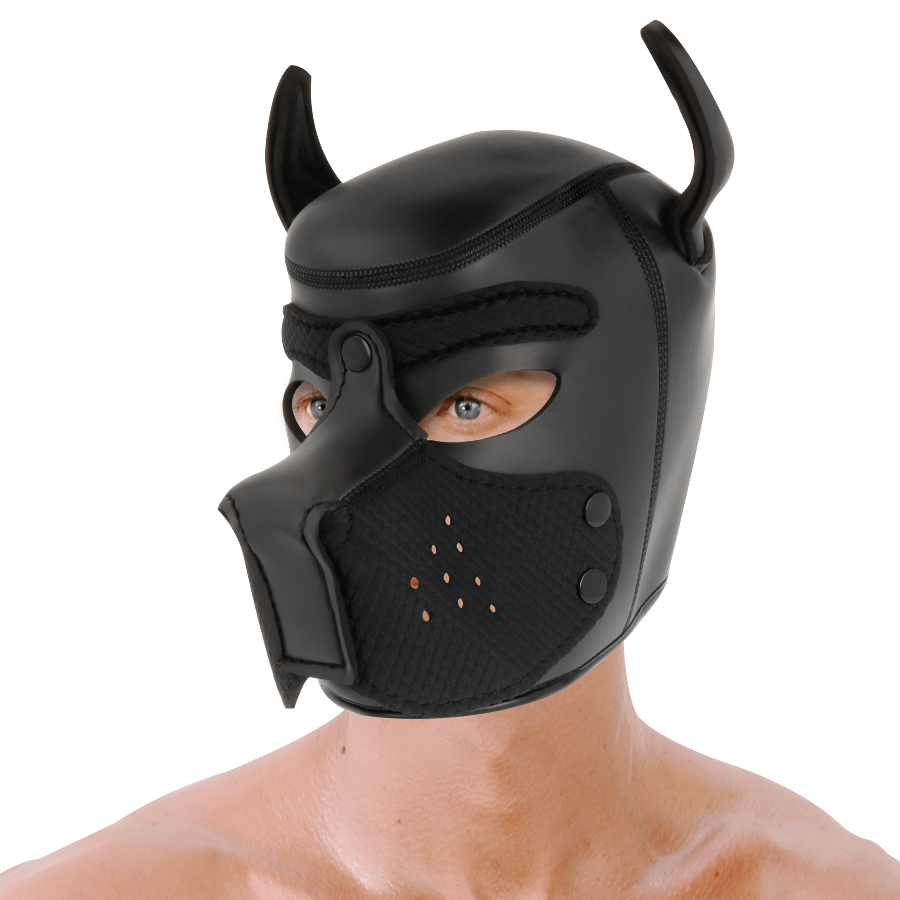 DARKNESS - NEOPRENE DOG MASK WITH REMOVABLE MUZZLE L - Bild 3