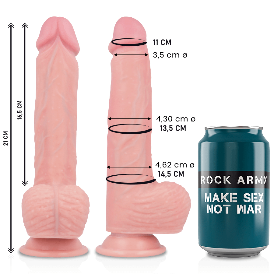 ROCKARMY - LIQUID SILICONE PREMIUM SPITFIRE REALISTIC 21 CM -O- 4.62 CM - Image 2