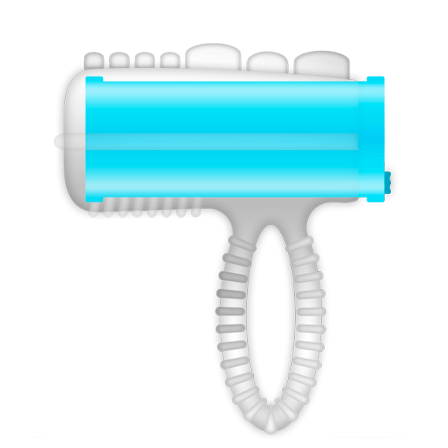 CASUAL LOVE - RING TONGUE VIBRATING BLUE - Image 2