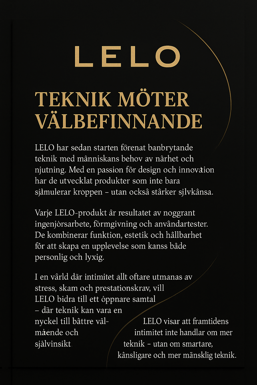 LELO - Vision, motto och filosofi